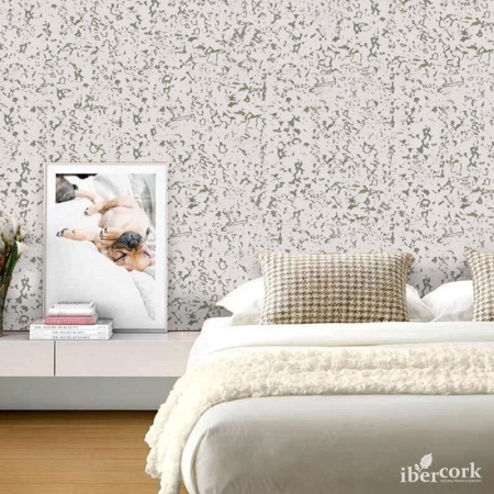 Пробковое настенное покрытие в пластинах EasyCork Крем лима